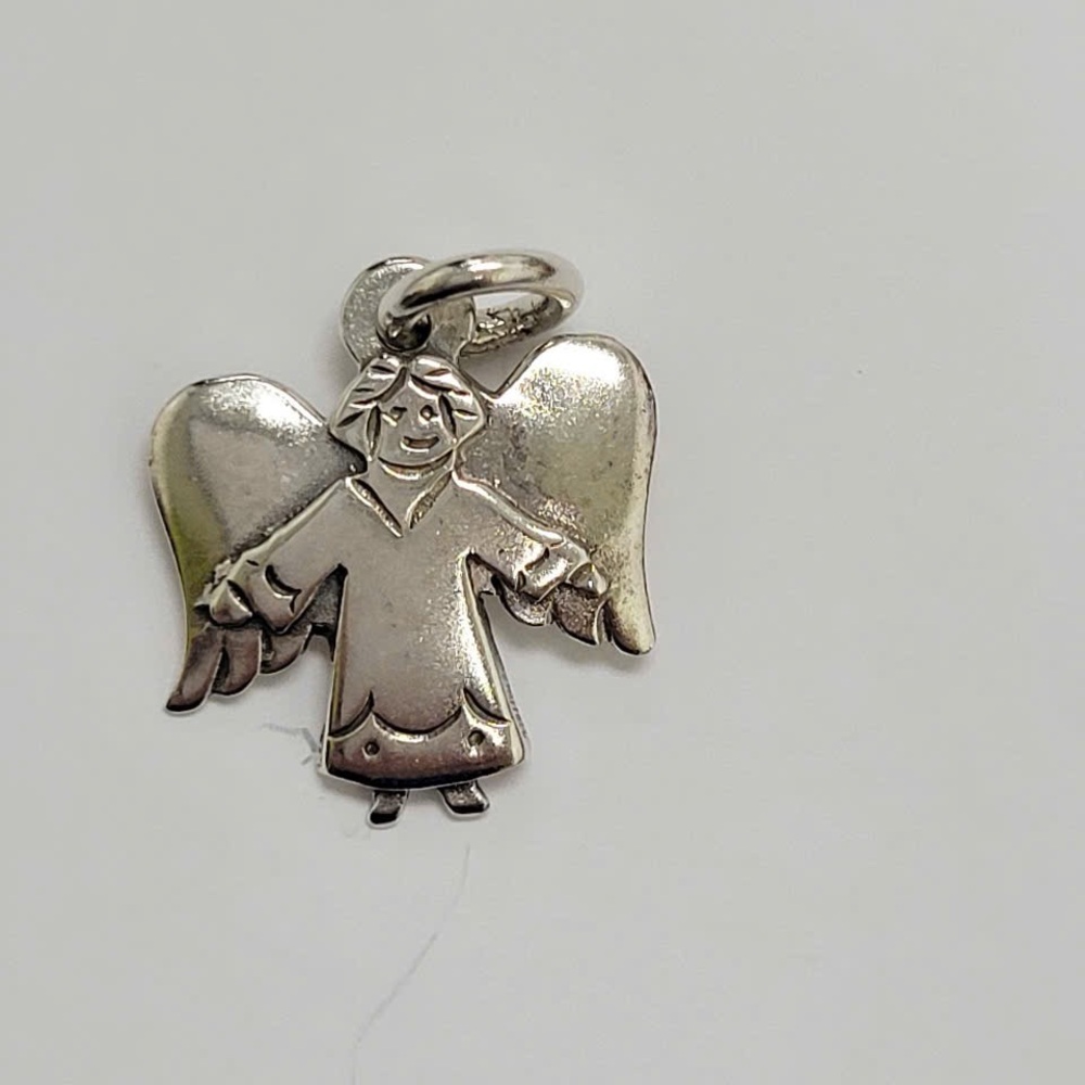 Vintage RARE Jeep Collins (Pre James Avery ) Silver Angel Charm Pendant